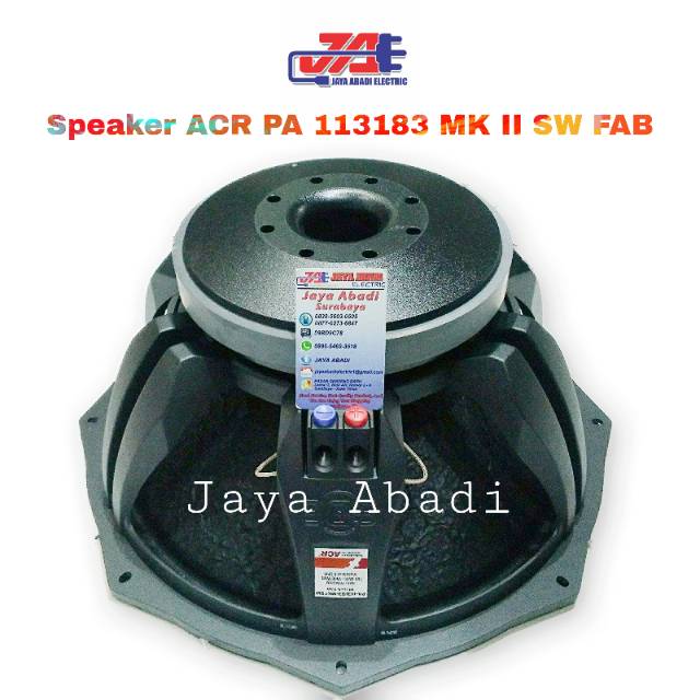 Speaker ACR PA 113183 MK II SW FABULOUS