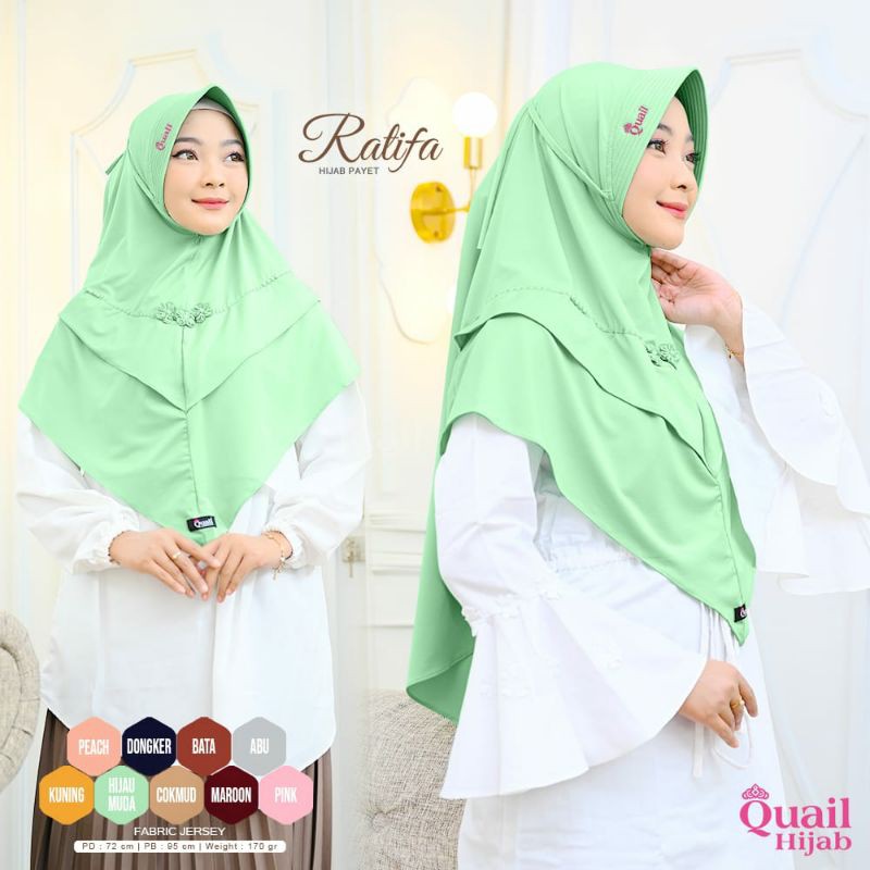 hijab RATIFA CASUAL DAILY ORI QUAIL HIJAB