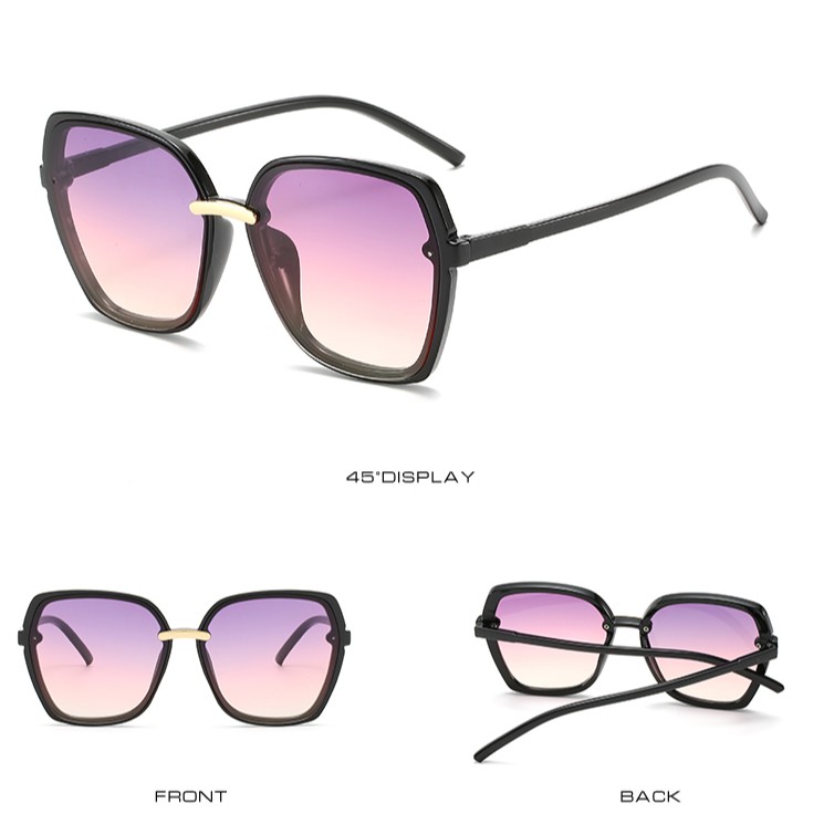 2020 Kacamata Hitam Retro Vintage Frame Besar Untuk Wanita