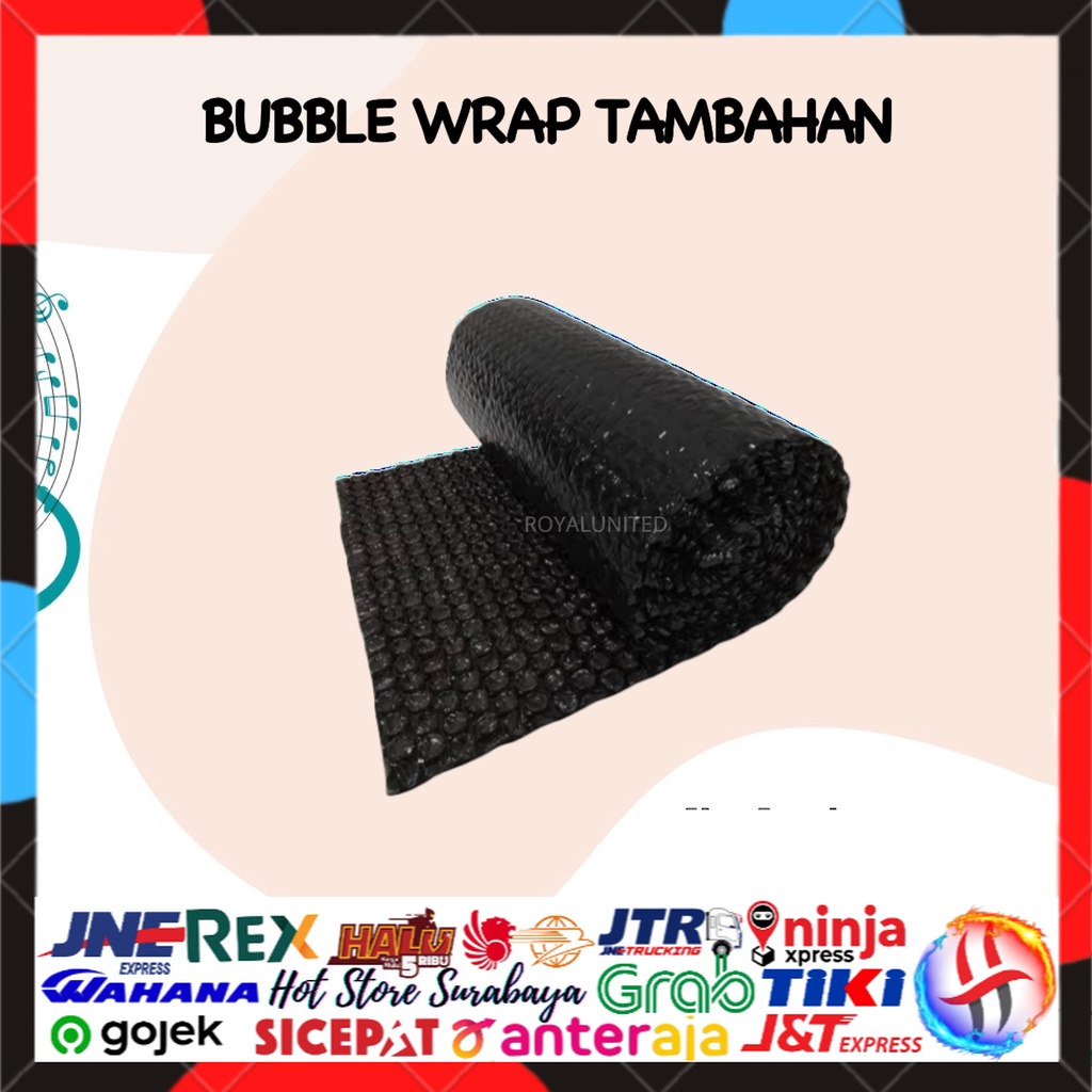 BUBBLE WRAP (Berlapis-lapis) HANYA UNTUK TAMBAHAN BUBBLE WRAP UNTUK PACKING / SAMPUL SUPAYA AMAN BERKUALITAS