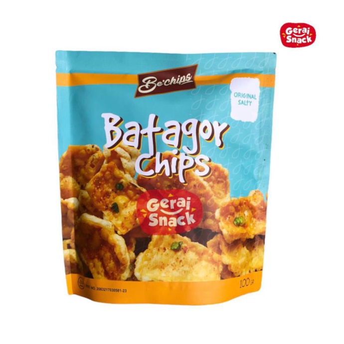 Batagor Kering BeChips Rasa Original Salty Asli Bandung Gurih Renyah 70 g