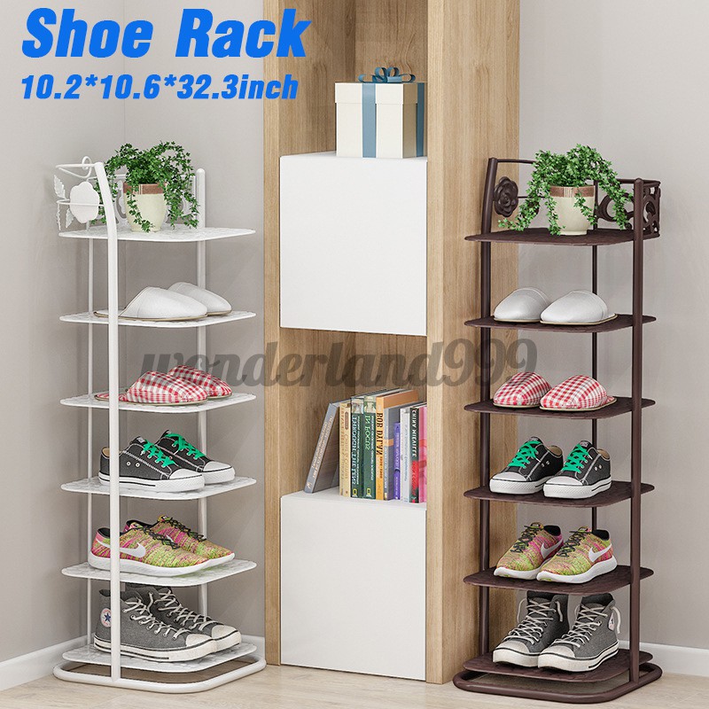 Hot 6 Tier Organizer Shoes Wardrobe Cabinet Shoe Rack Small Shoe Rack Small Space Shopee Indonesia