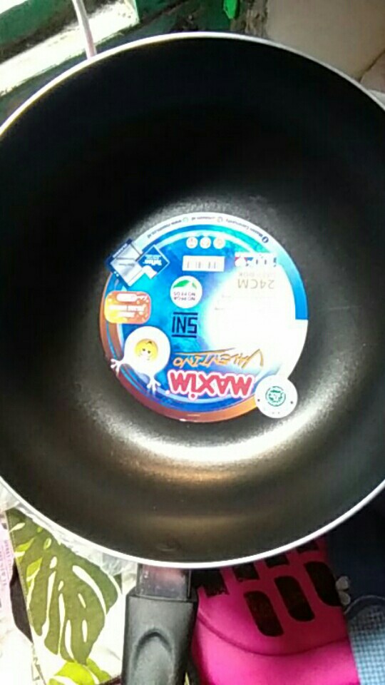 Deep Wok Wajan Panci Teflon Penggorengan Anti Lengket Cekung Maxim Valentino 24 Cm Deep Wok