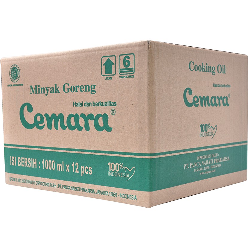Cemara - Minyak Goreng 1 Liter Pouch (1 Dus = 12 Pc)