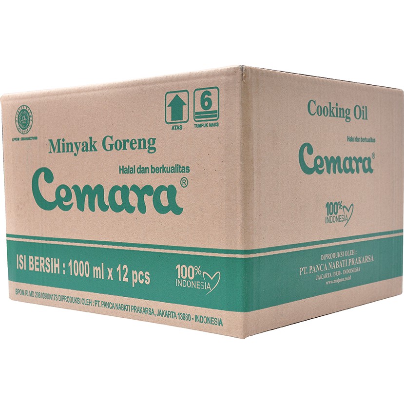 

Cemara - Minyak Goreng 1 Liter Pouch (1 Dus = 12 Pc)