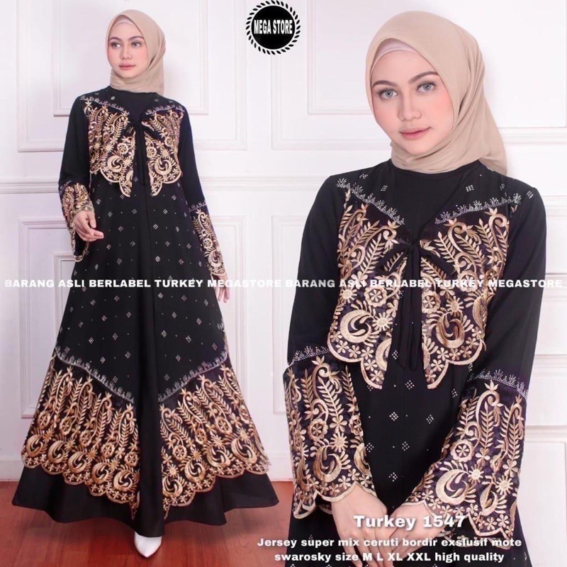 Turkey 1547 / Abaya Turkey / Gamis Abaya Turkey Ori