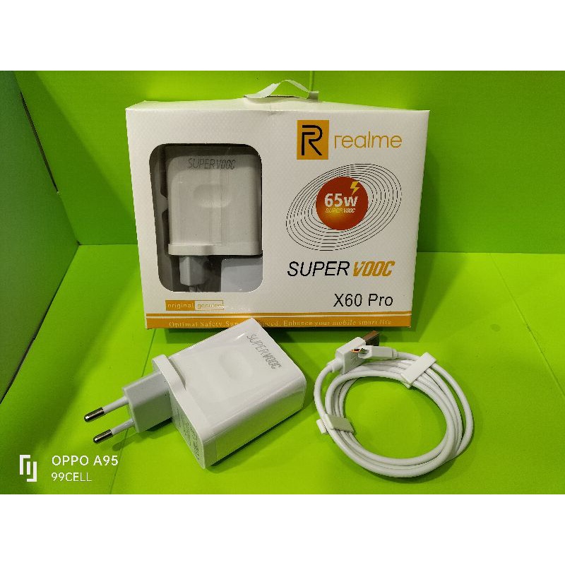 Charger Realme micro USB super VOOC model X50 pro original