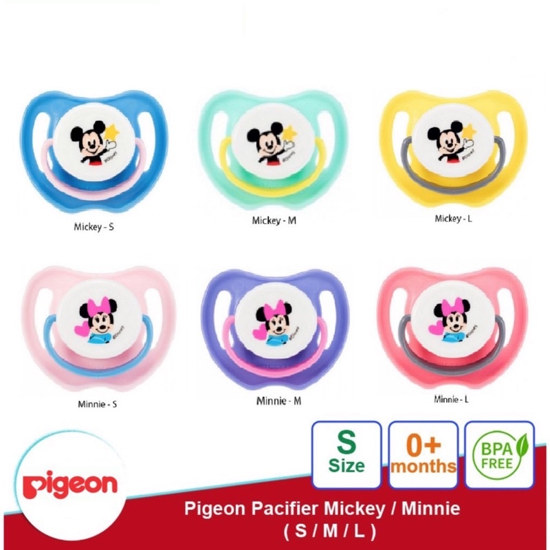 Pigeon Japan Disney Mickey Minnie Pacifier Empeng Disney Pigeon