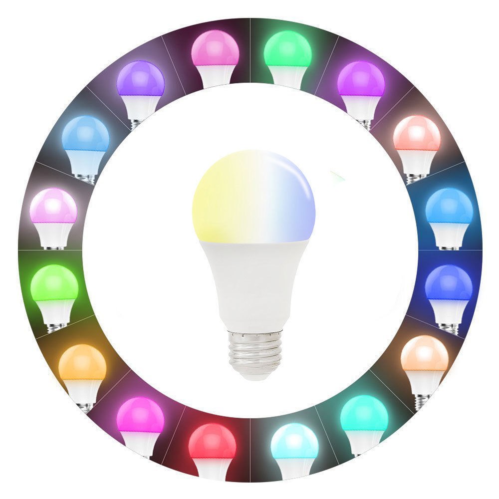 E27 Bohlam LED inframerah remote control kontrol lampu dimmable RGB LAMPU RGB-4