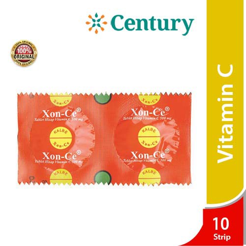 Jual XonCe Vitamin C Tablet Hisap Rasa Jeruk isi 10 strip 2 Tablet
