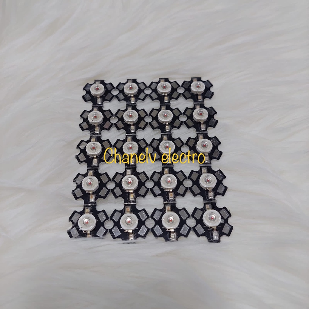 LED HPL 5 WATT PUTIH MERAH BIRU HIJAU KUNING PUTIH HANGAT PLUS CASING