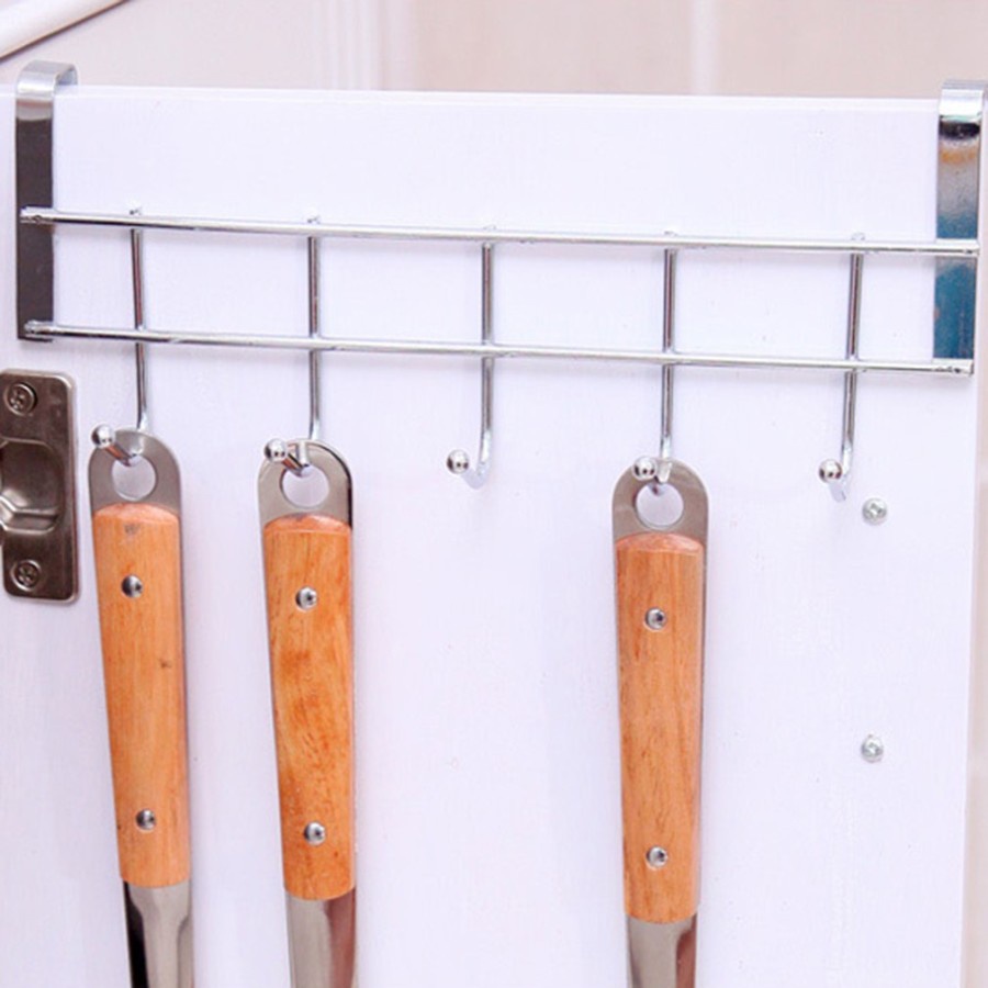 GANTUNGAN PINTU LEMARI 5 KAIT / HANGER LEMARI DAPUR SERBAGUNA / GANTUNGAN HOOK LEMARI