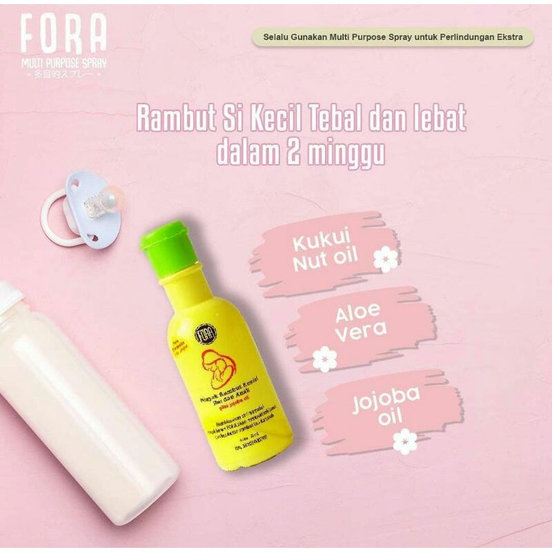 FORA Minyak Kemiri 65ml Penyubur Rambut Anak Dewasa