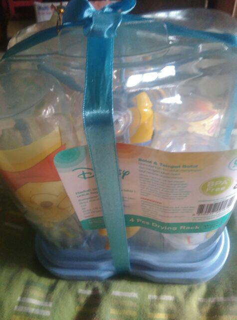Winnie The Pooh Drying Rack Botol Isi 4 Botol