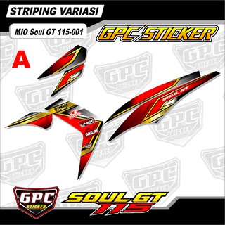 Striping Beat street fi Stiker  Variasi List Motor GPC 006 