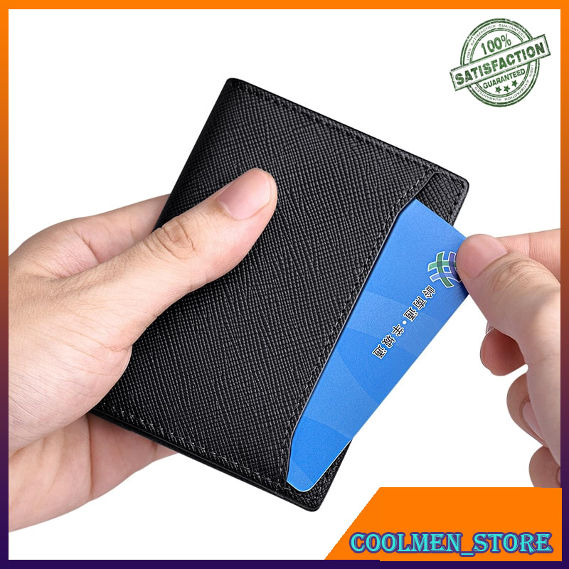 Dompet Pria Dompet Lipat Kulit Asli WILLIAMPOLO Men's Wallets Thin Card Holder Genuine Leather