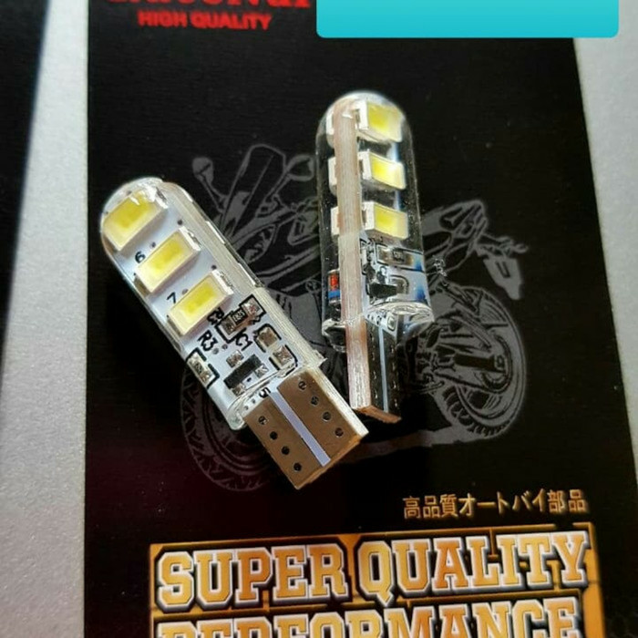 Sen Jelly Diam Set / Lampu LED T10 Jelly Silicon Diam / Sein Senja T10 Silicon Jely LED Sen-1