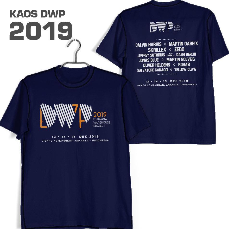 Kaos DWP 2019 Biru Dongker Navy Lengan Pendek S M L XL XXL DNC Labels