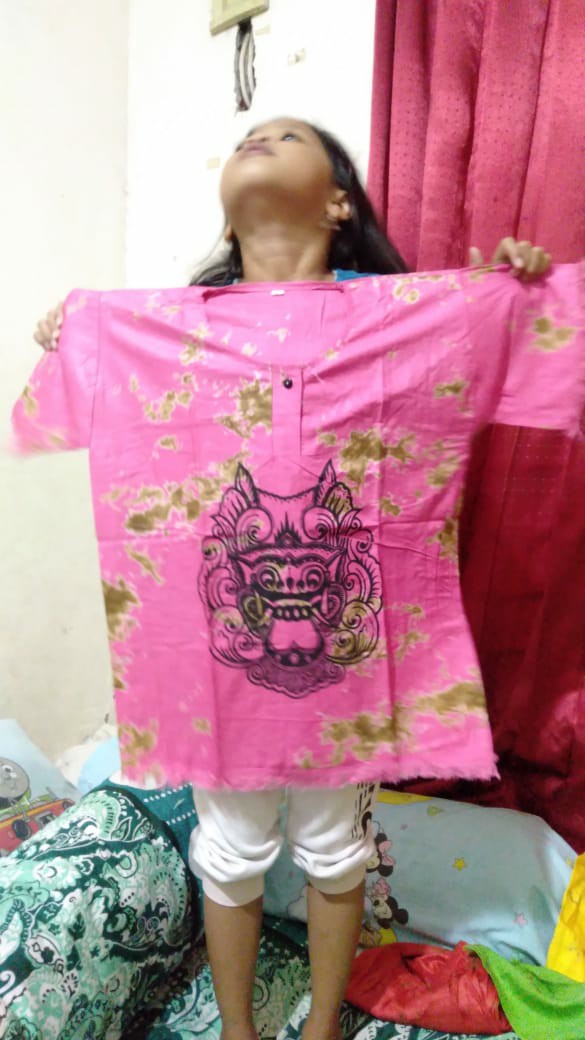 Baju Bali Kaos Bali Kaos Barong Anak Kaos Khas Bali Piyama Anak Batik Anak Baju Tidur Terlaris Bt