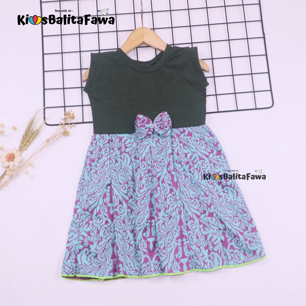 Dress Lala uk 3-4 Tahun TYPE C / Dres Fashion Kids Perempuan Cewek Baju Anak Batik Casual Pesta Gaun