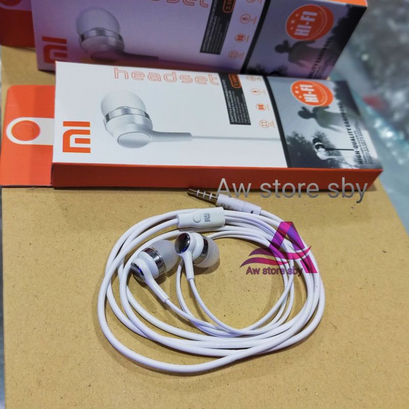 (Mi NOTE) HEADSET XIAOMI POWERFULL BASS HIFI SOUND EARPHONE XIAOMI REDMI 7 8 9 NOTE 7 8 9 8 10