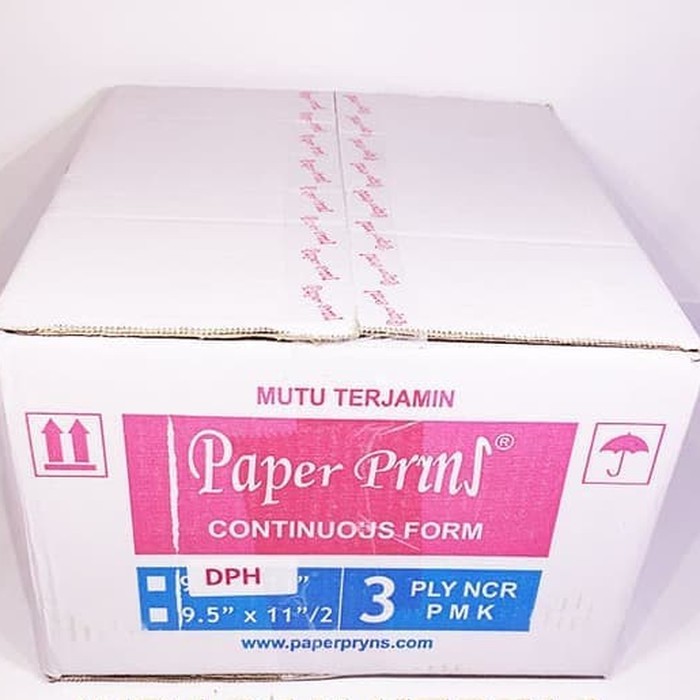 

CONTINUOUS FORM 9,5/2 X 11/2 3PLY PAPERPRYNS (WARTEL - BAGI 4)