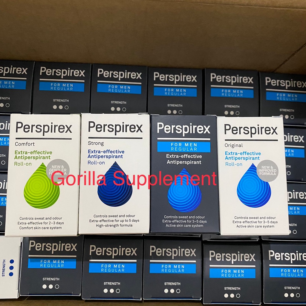 PERSPIREX ORIGINAL / COMFORT / FOR MEN / STRONG  Antiperspirant Deodorant Roll On - 20ml 20 ML