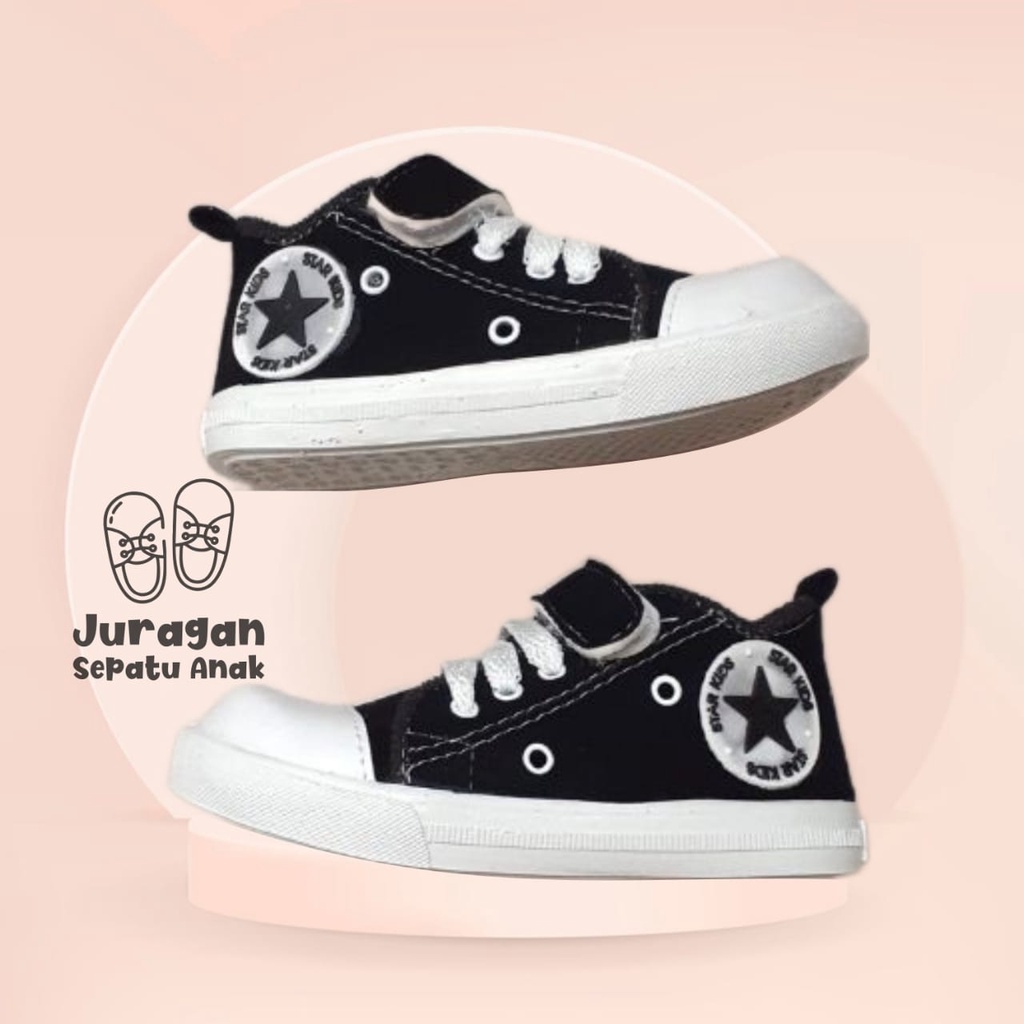 Sepatu anak sneaker laki laki dan perempuan star vns sepatu balita murah /sepatu anak lucu/sepatu sneaker lucu