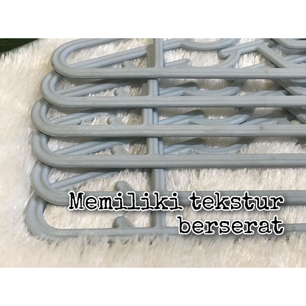 GANTUNGAN BAJU 10 PCS CLOTHES HANGER GANTUNGAN BAJU CELANA WARNA matte