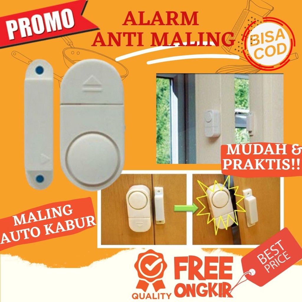 ALARM RUMAH SENSOR ANTI MALING Pintu Jendela Anti Maling Sensor Keamanan / Sensor Anti Maling