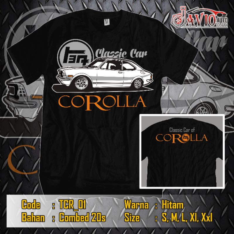 Kaos corolla•toyota ke20• toyota ke30•kaos retro• kaos mobil classic • kaos motuba • kaos mobil