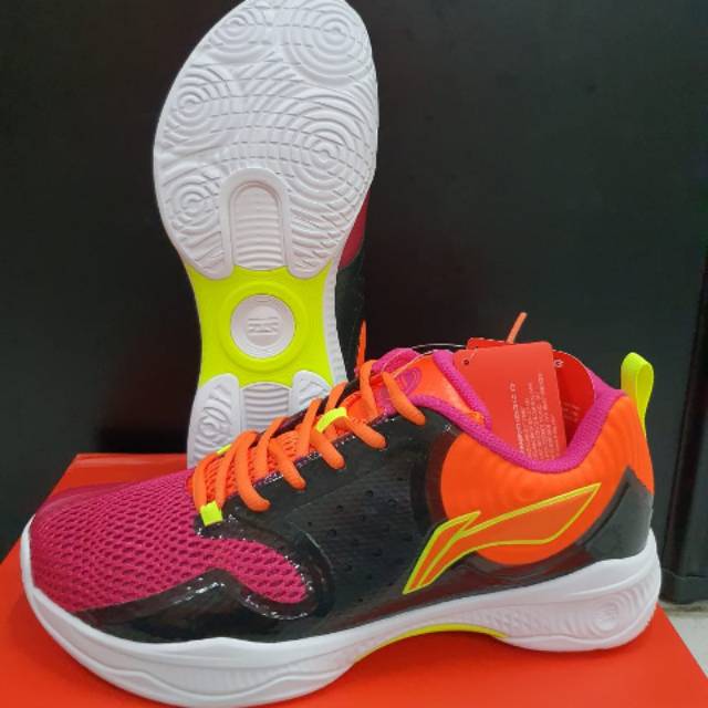 [Orange Pink] Sepatu Li-Ning AYTQ049 Halberd TD Original