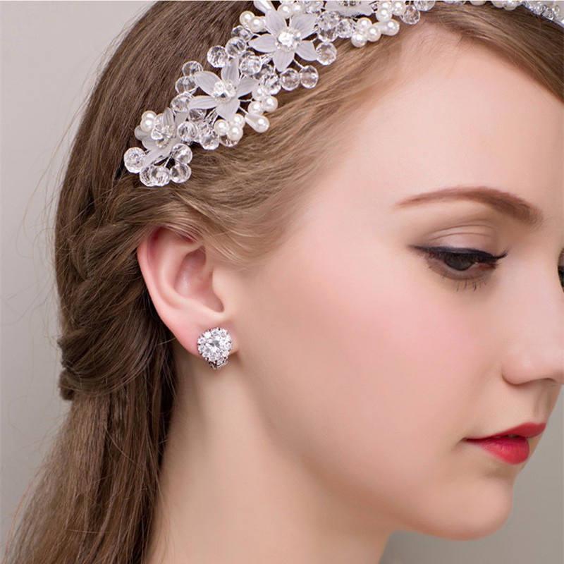 Merry Headpiece - Tiara / Mahkota Bunga Kristal Mutiara untuk Pengantin / Pernikahan - Bridesmaid