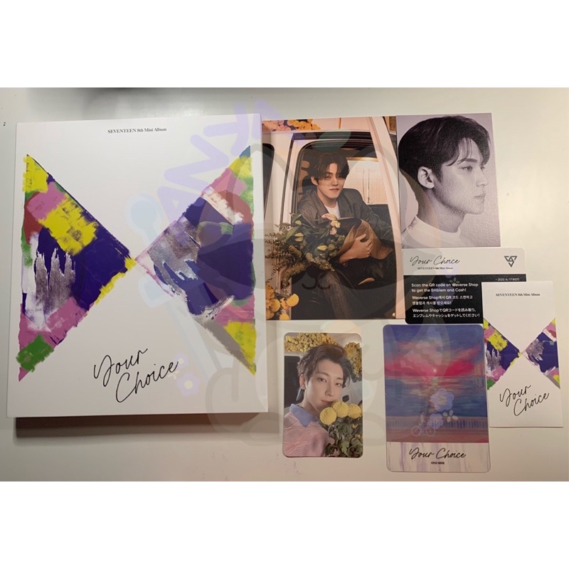 SEVENTEEN OFFICIAL ALBUM YOUR CHOICE ONE SIDE FULLSET UNSEALED WONWOO MINGYU SCOUPS PC MINICARD
