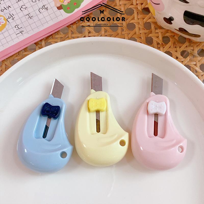 CODCute Mini Portable Small Utility Knife Alat Perlengkapan Seni Siswa- cl