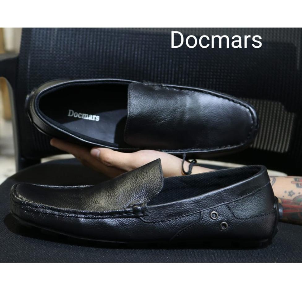 W23L Kanpil® Sepatu Slip On Pria Kulit Original Kerja Import Casual Kantor Santai Asli Pansus KANPIL