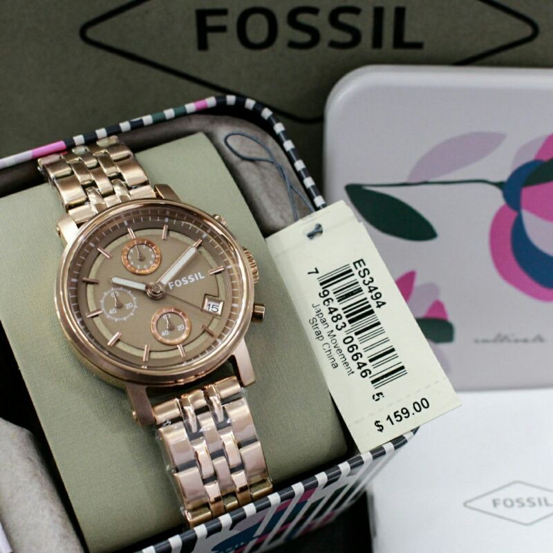 Jam Tangan Wanita Fossil Free Tin Box Ori