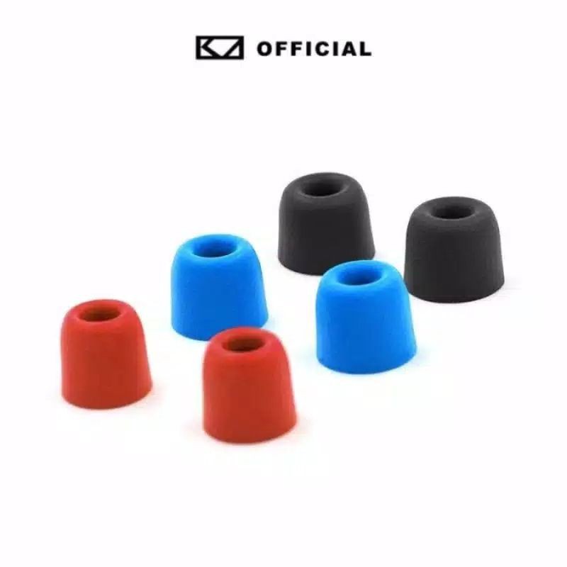 KZ Premium Eartips Memory Foam 3 Pairs (3 Pasang) Noise Isolating for KZ ZSN Pro X EDX ZST X-1