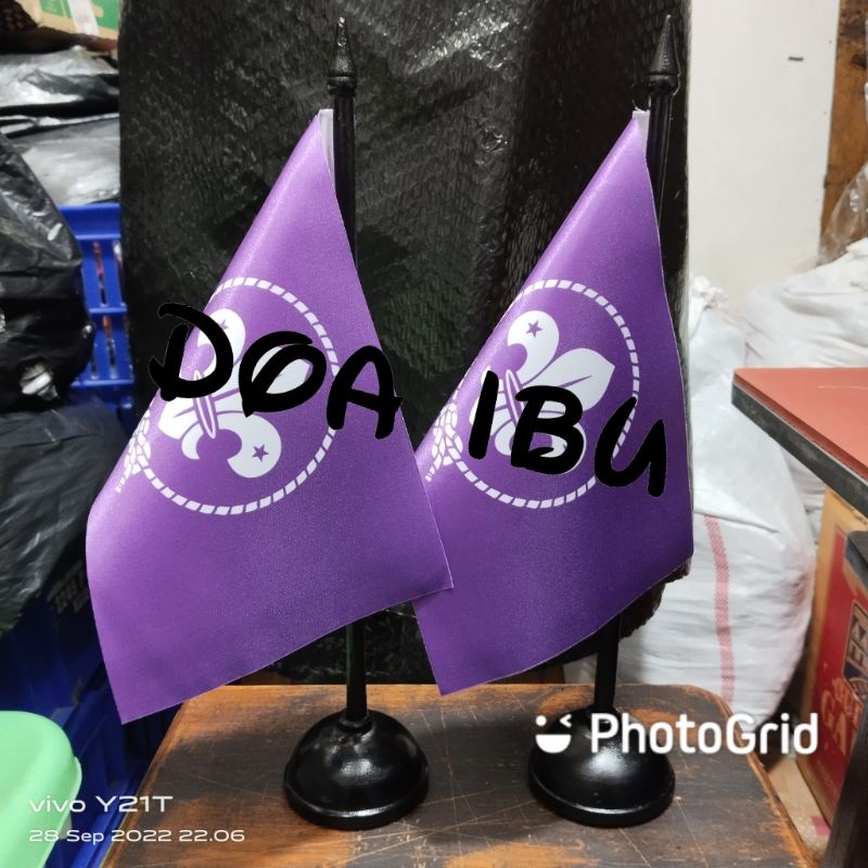 

best seller tiang kayu meja+bendera BOYSCOUTS