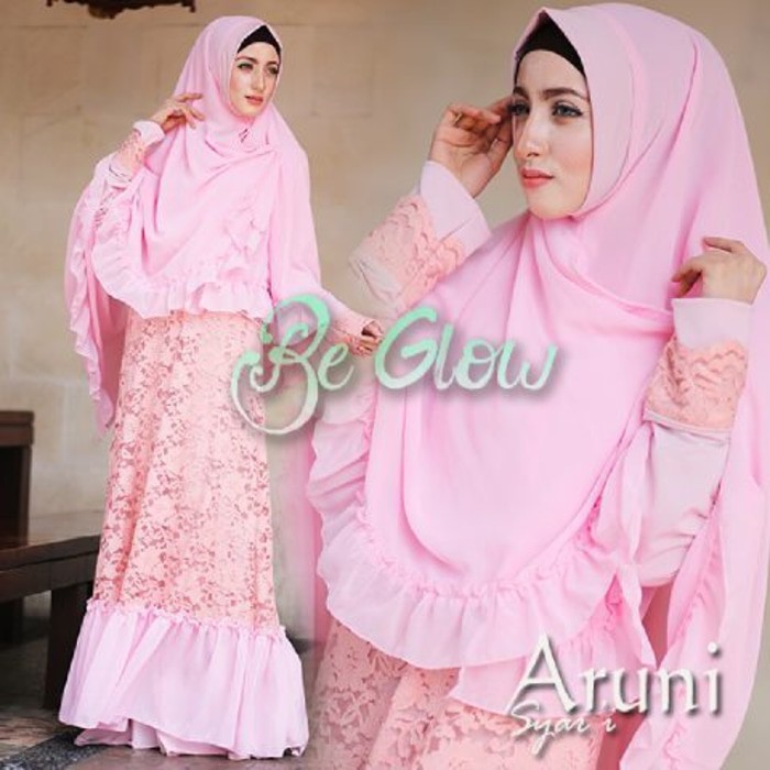 Gamis Cantik Brocade Lace Premium Ori Butik