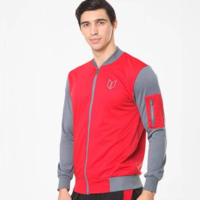 Enzoro Marcello Jacket Olahraga Pria - Red