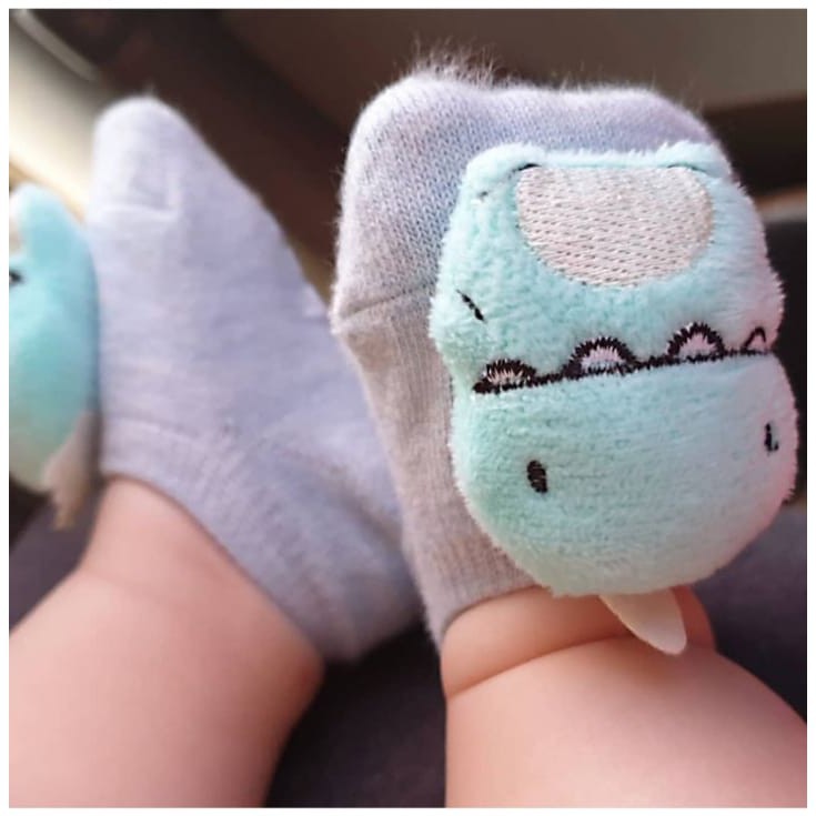 Topprice (1) COD Kaos Kaki Boneka Anak Bayi 3D Lucu Karakter Kaoskaki Motif Unik Socks Kids BB09