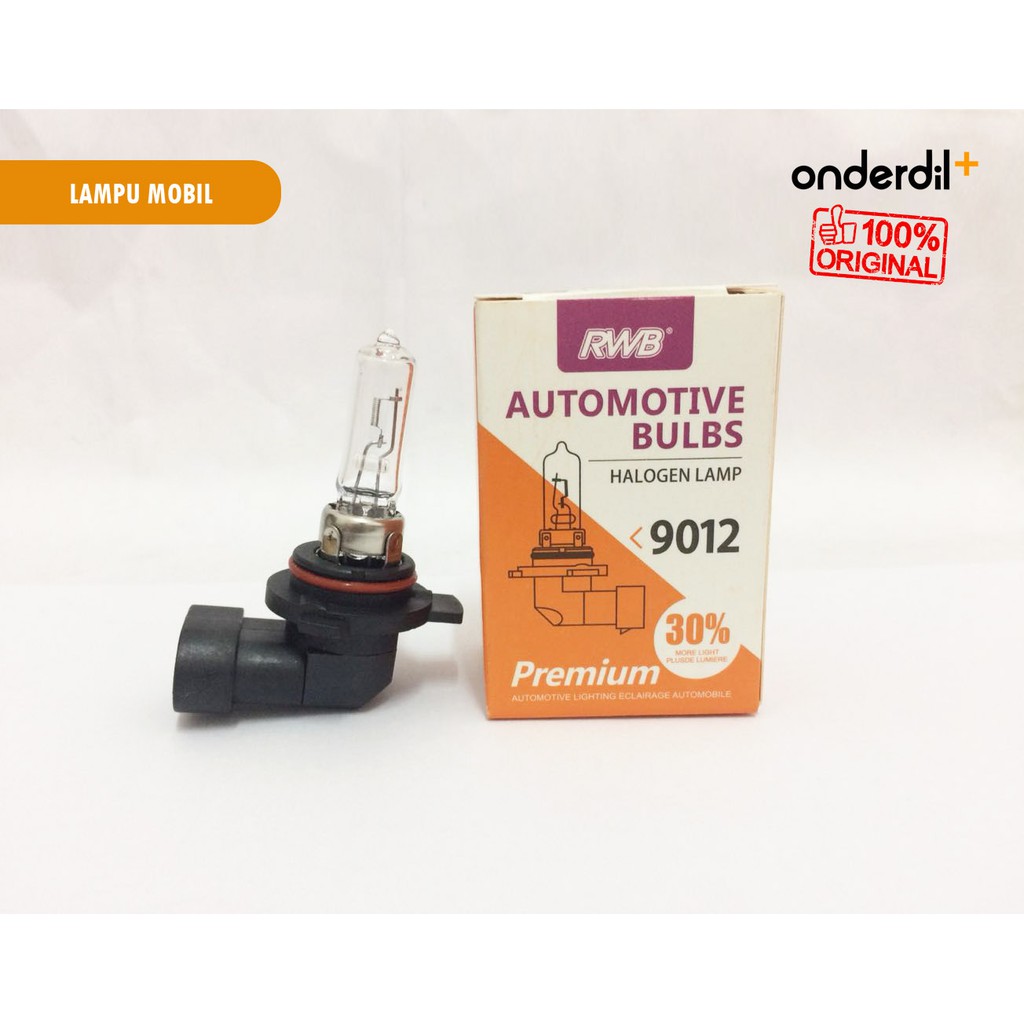 Lampu Mobil Halogen 9012 White RWB
