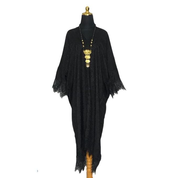 Kaftan batik, batik viscose kaftan polos renda