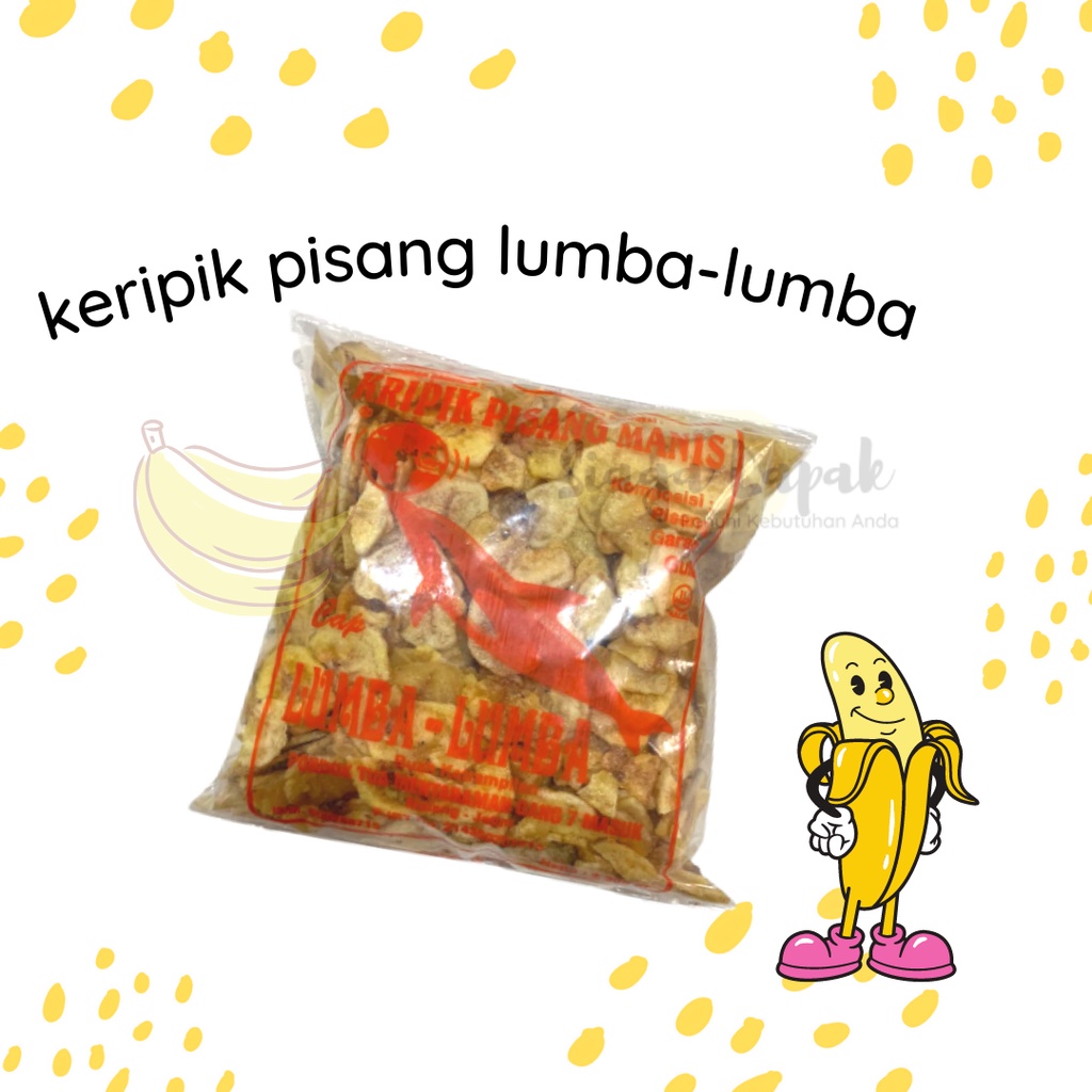 Keripik Pisang Pecah Kepok Manis Lumba-Lumba 300 gram Asli Malang