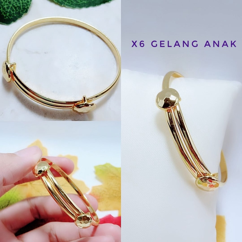 MODEL GELANG EMAS TERBARU - REPLIKA PERHIASAN LAPIS EMAS 24 KARAT XC4