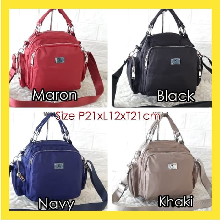 TAS WANITA IMPORT TERBARU KLUM 3 FUNGSI MURAH RANSEL SELEMPANG JINJING FS148