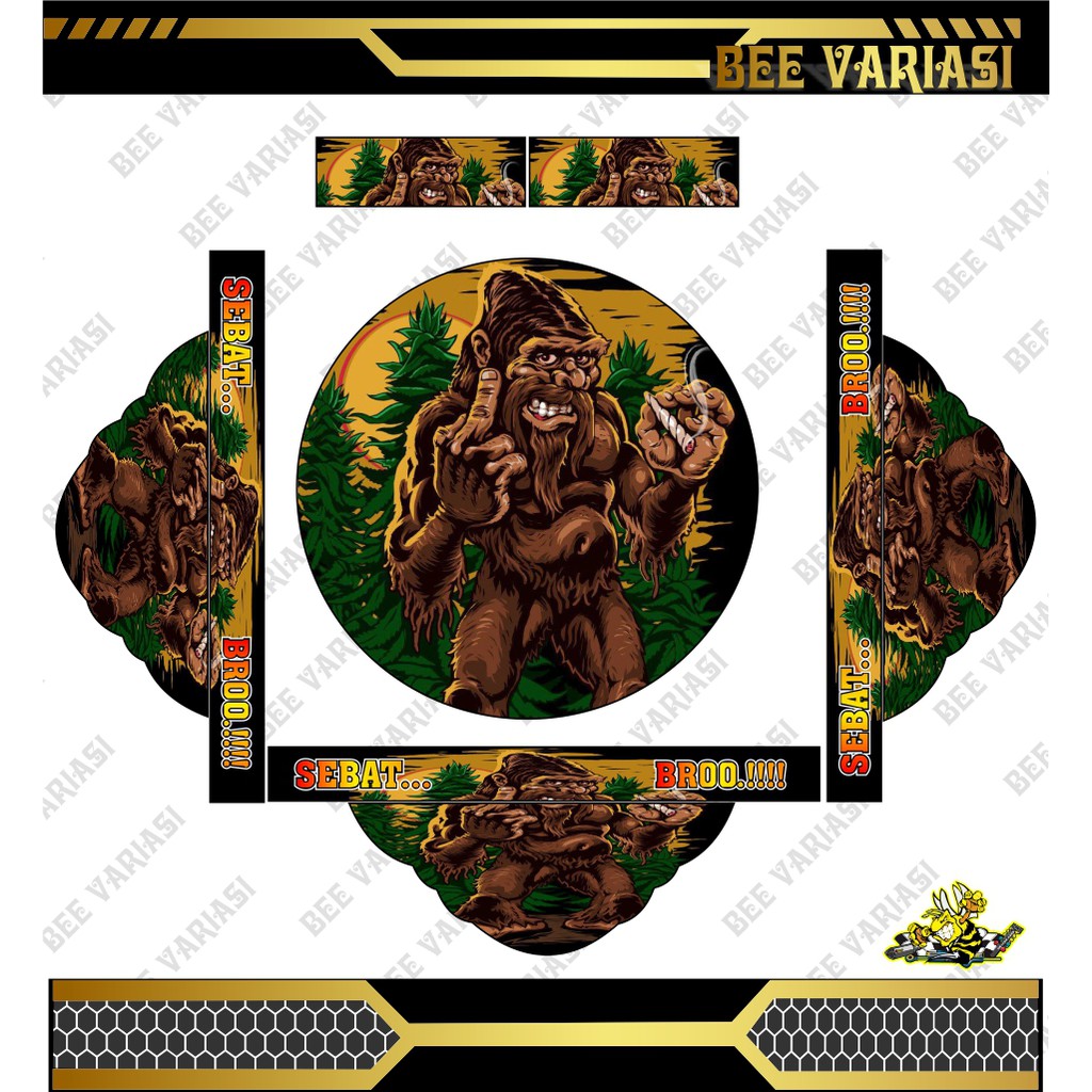 stiker tebok lovebird / decal tebok lovebird / stiker sangkar lovebird / sticker tebok lovebird / st