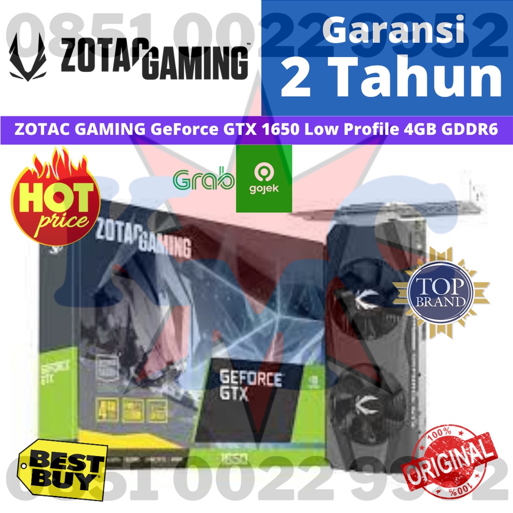 ZOTAC Gaming GeForce GTX 1650 GTX1650 Low Profile 4GB 4 GB DDR6