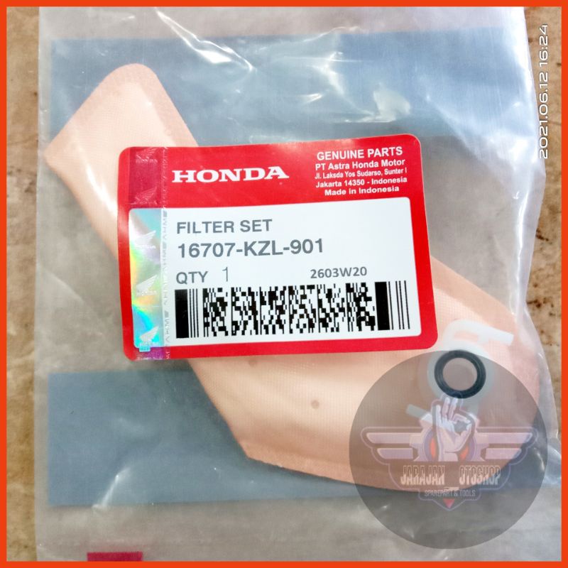FILTER SET SARINGAN BENSIN FUEL PUMP ORIGINAL HGP HONDA BEAT FI-VARIO-SCOOPY FI GENUINE 16707KVB931
